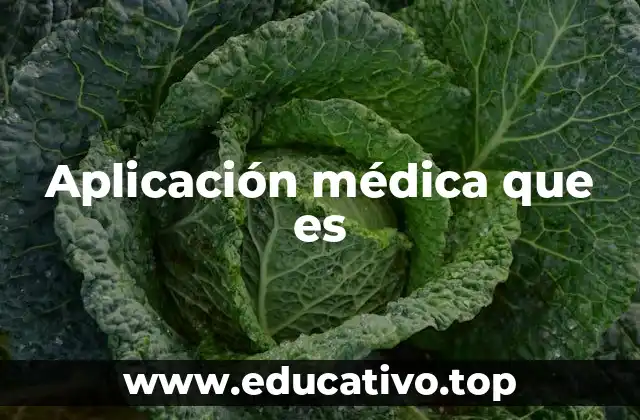 Aplicación médica que es