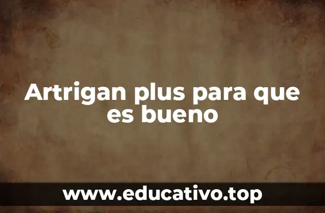 Artrigan plus para que es bueno