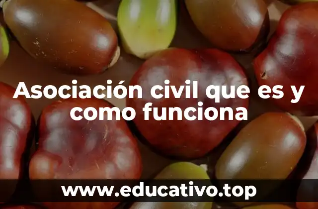 Asociación civil que es y como funciona