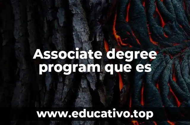 Associate degree program que es