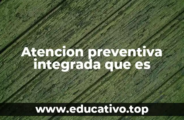 Atencion preventiva integrada que es