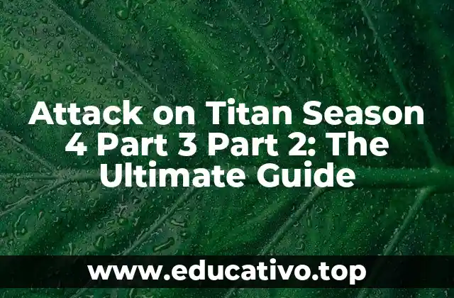 Attack on Titan Season 4 Part 3 Part 2: The Ultimate Guide
