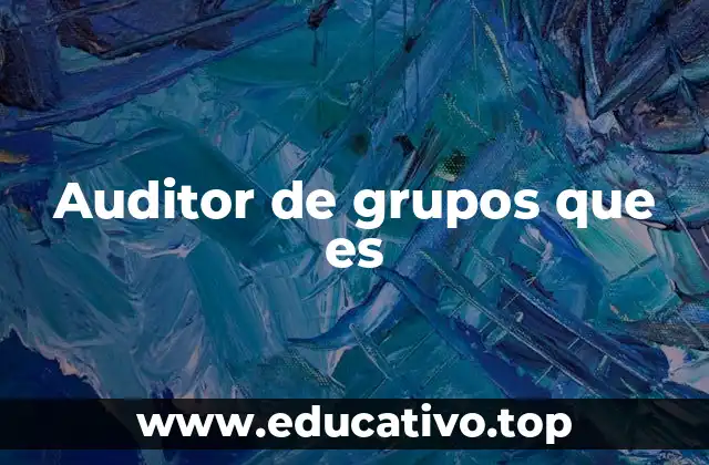 Auditor de grupos que es