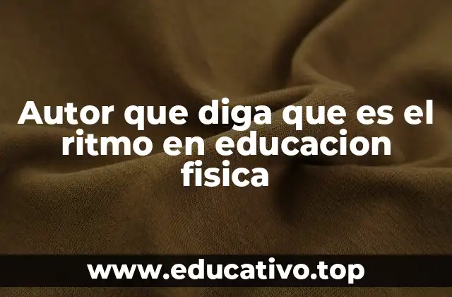 El ritmo como herramienta pedagógica en el aula de Educación Física