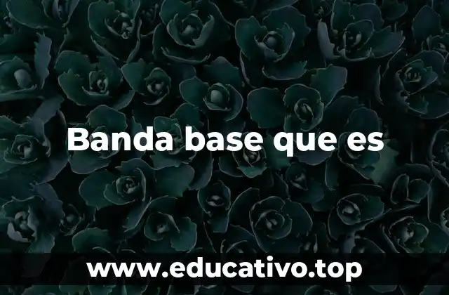 Banda base que es