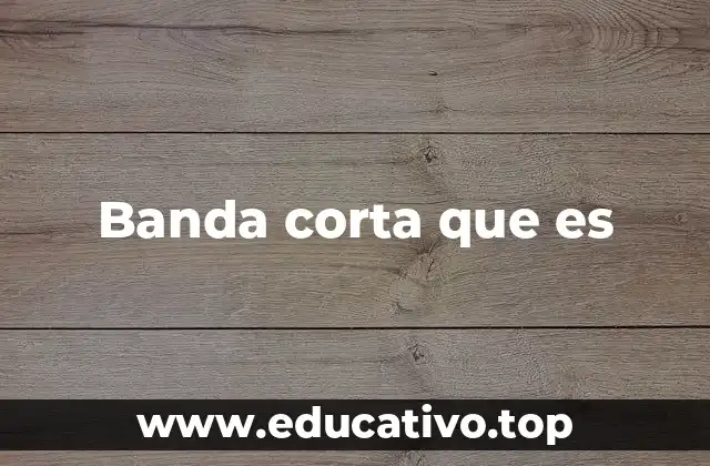 Banda corta que es