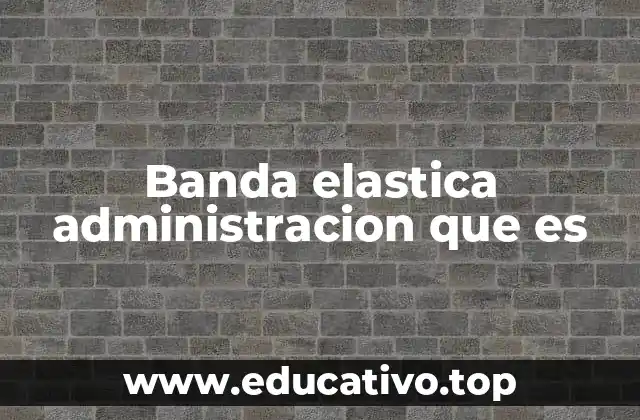 Banda elastica administracion que es