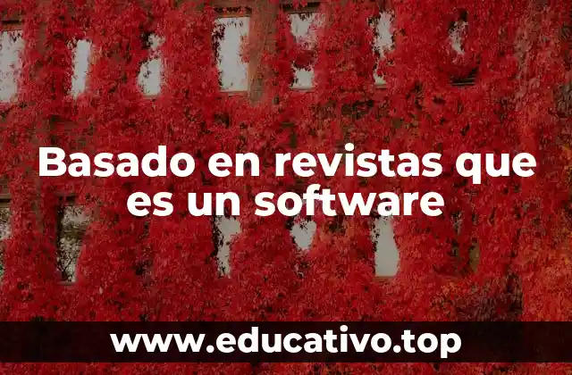 Basado en revistas que es un software