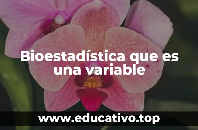Bioestadística que es una variable