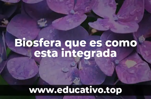 Biosfera que es como esta integrada