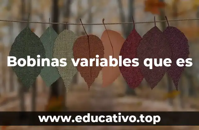 Bobinas variables que es