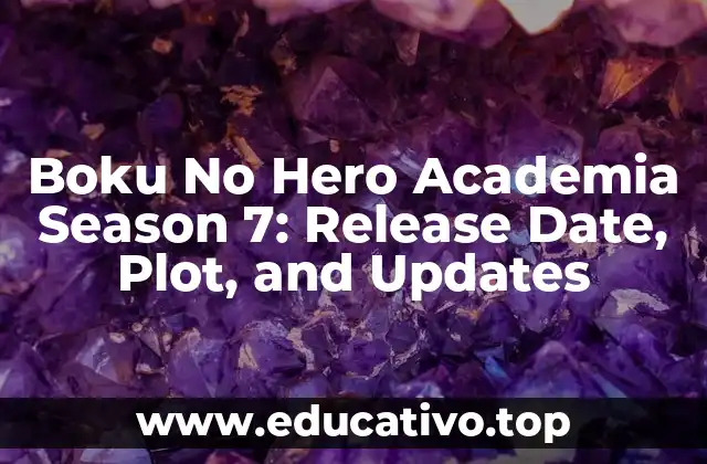 Boku No Hero Academia Season 7: Release Date, Plot, and Updates