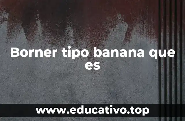 Borner tipo banana que es