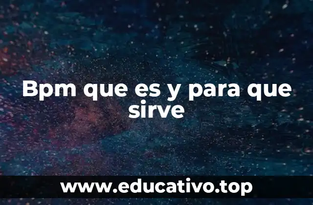 Bpm que es y para que sirve