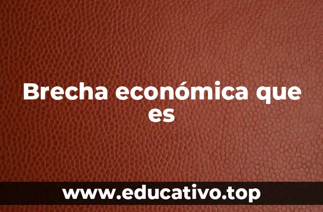 Brecha económica que es