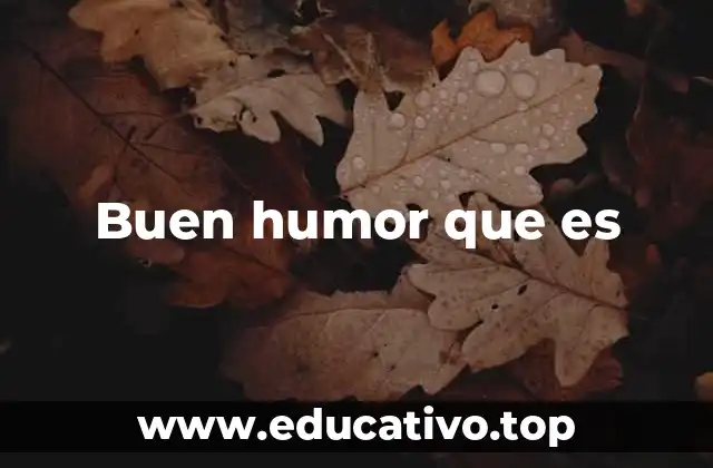 Buen humor que es