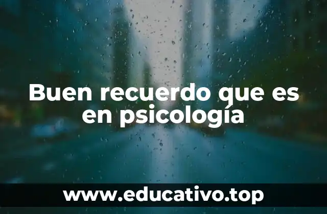 El rol emocional de los recuerdos positivos en la salud mental