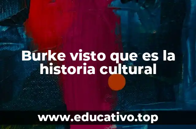 Burke visto que es la historia cultural