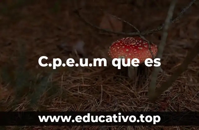 C.p.e.u.m que es