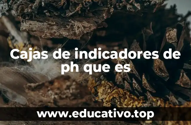 Cajas de indicadores de ph que es