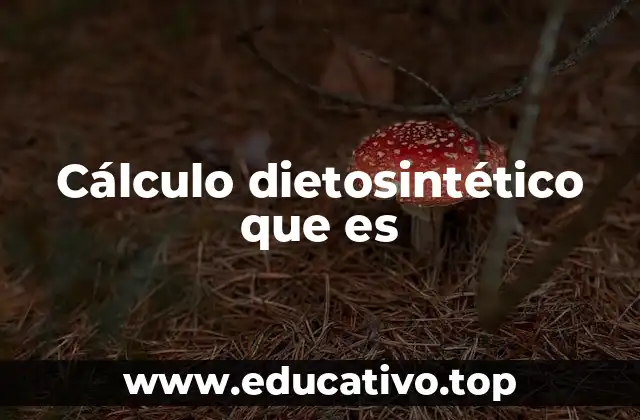 Cálculo dietosintético que es