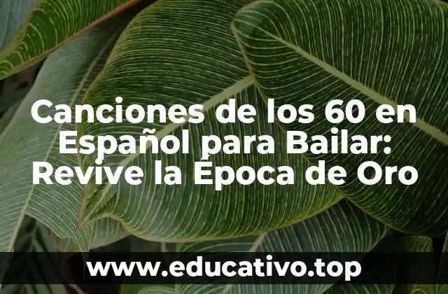 Canciones de los 60 en Español para Bailar: Revive la Época de Oro