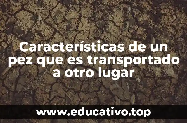 Características de un pez que es transportado a otro lugar