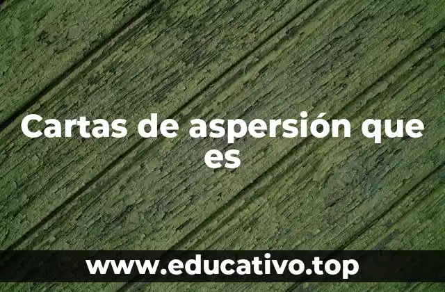 Cartas de aspersión que es