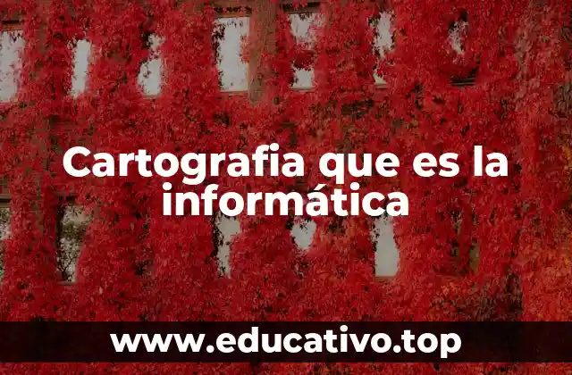 Cartografia que es la informática