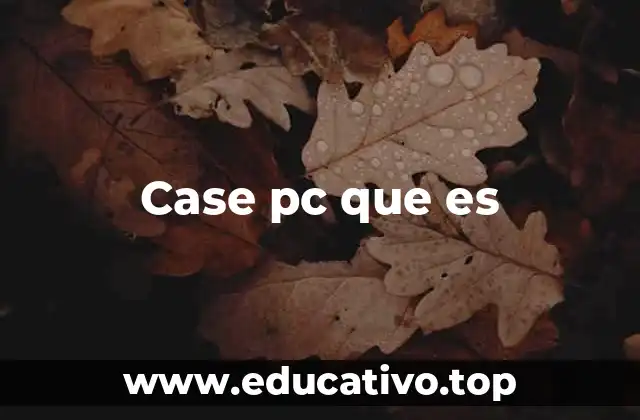 Case pc que es
