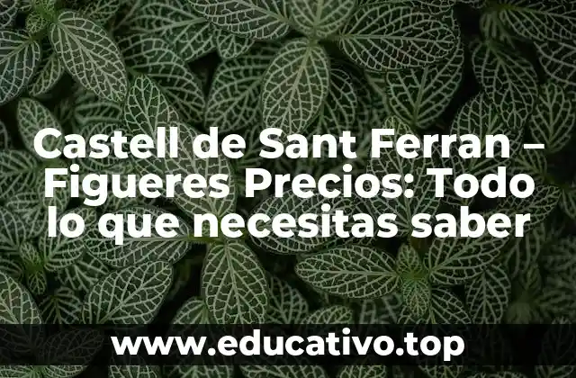 Castell de Sant Ferran – Figueres Precios: Todo lo que necesitas saber