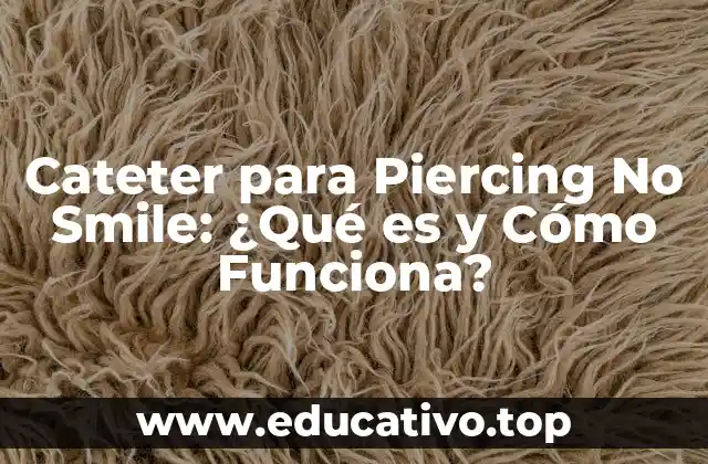 Cateter para Piercing No Smile: ¿Qué es y Cómo Funciona?