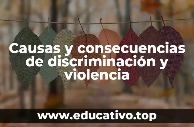Causas y consecuencias de discriminación y violencia