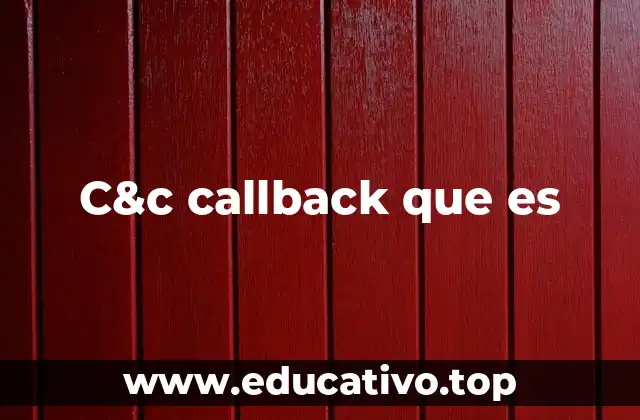 C&c callback que es