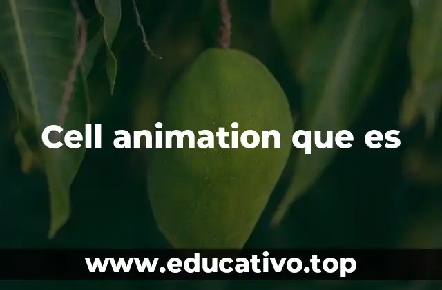 Cell animation que es