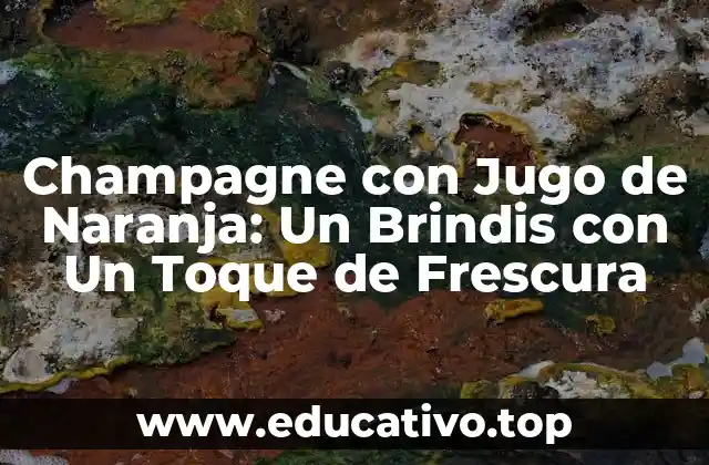 Champagne con Jugo de Naranja: Un Brindis con Un Toque de Frescura