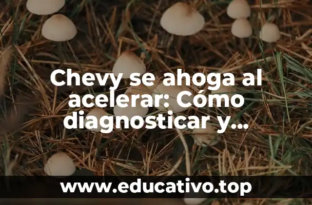 Chevy se ahoga al acelerar: Cómo diagnosticar y solucionar el problema
