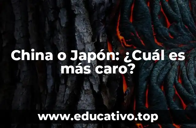 China o Japón: ¿Cuál es más caro?