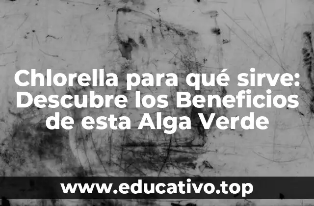 Chlorella para qué sirve: Descubre los Beneficios de esta Alga Verde