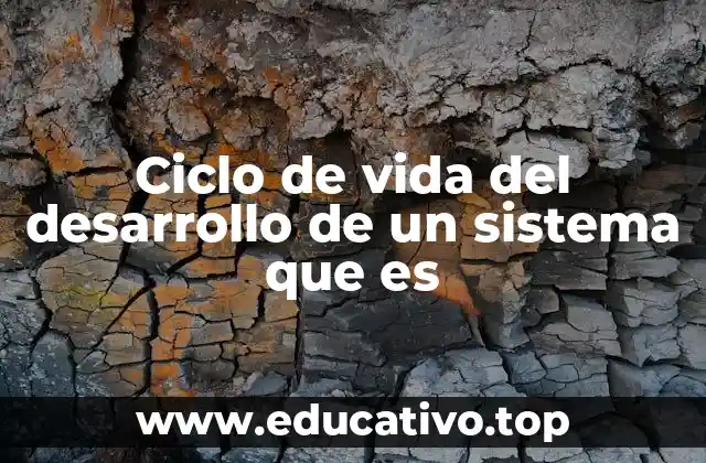 Ciclo de vida del desarrollo de un sistema que es