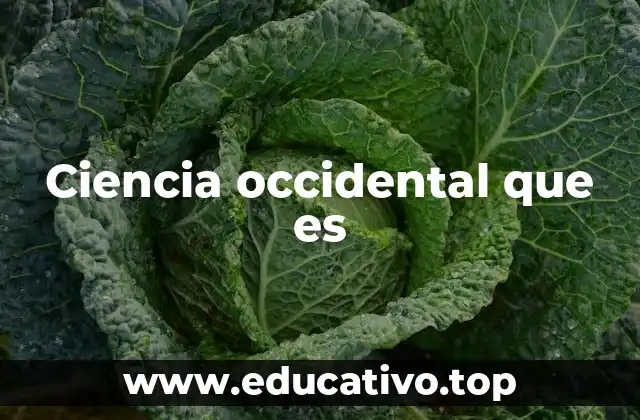 Ciencia occidental que es