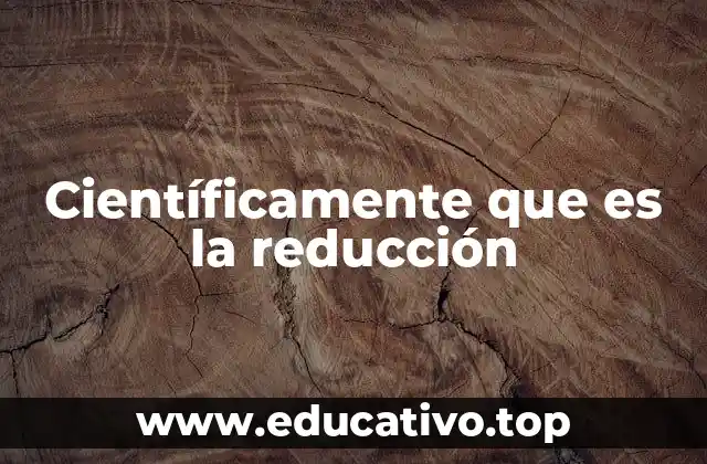 Científicamente que es la reducción
