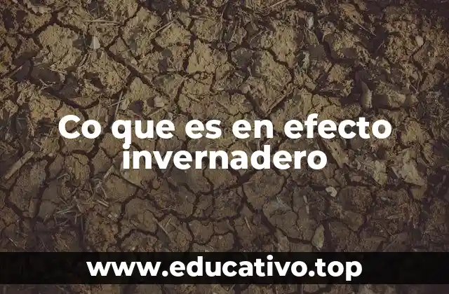 Co que es en efecto invernadero