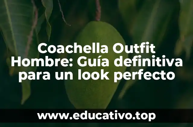 Coachella Outfit Hombre: Guía definitiva para un look perfecto