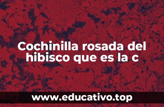 Características de la plaga y su impacto en el hibisco