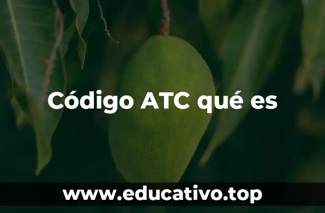 Código ATC qué es