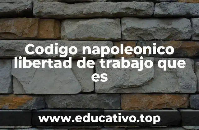 El marco jurídico de la libertad de trabajo en el derecho civil francés