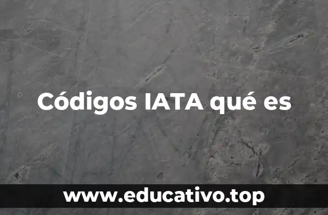 Códigos IATA qué es