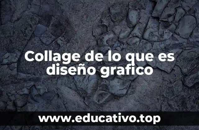 Collage de lo que es diseño grafico