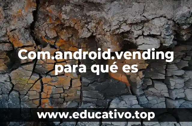 Com.android.vending para qué es